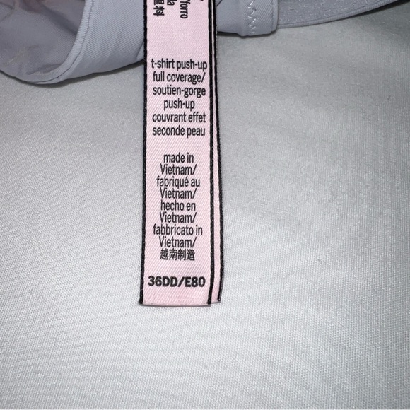 Victoria’s Secret Silver/Grey T-Shirt Push-Up Perfect Shape Smooth Bra Size 36E - Picture 6 of 11